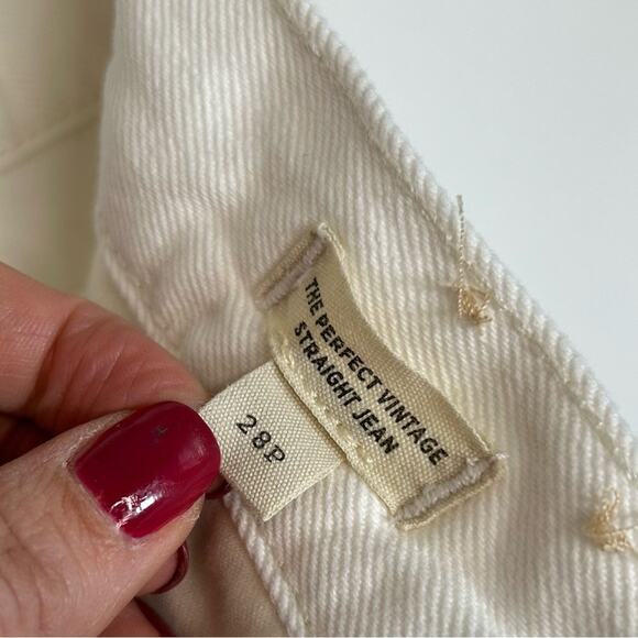 MADEWELL The Petite '90s Straight Jean in Two-Tone Workwear Edition - Picture 7 of 11